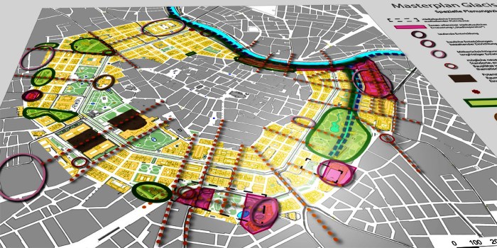 Repro aus Planbeilagen Masterplan Glacis
